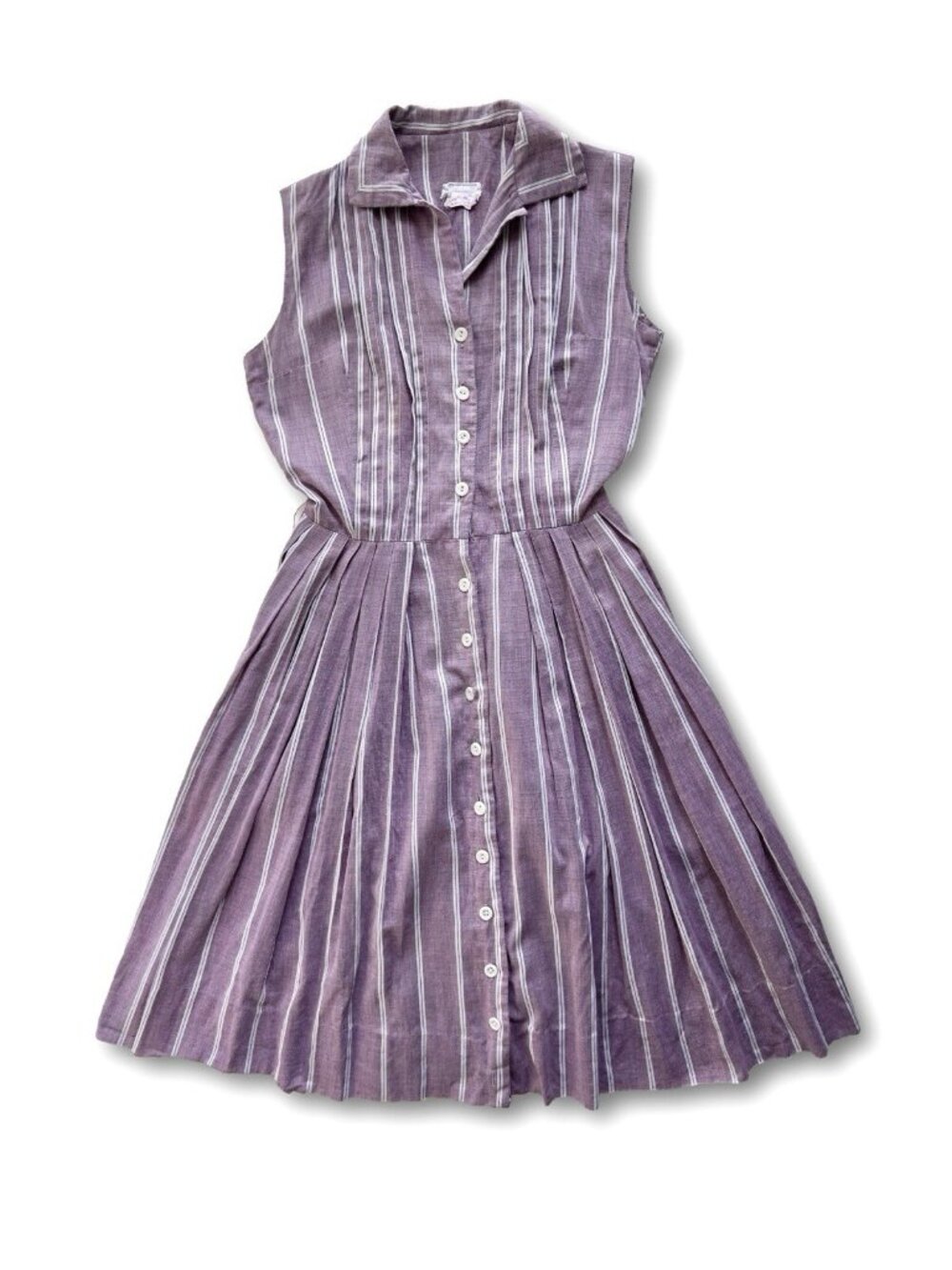 Vintage 195Os Kay Windsor Purple Everyday Rockabilly Dress Mid Century Mod